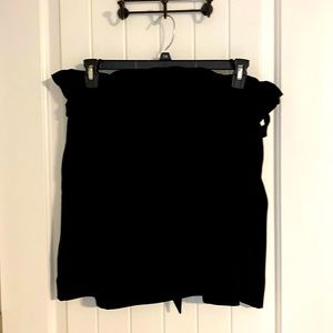 Belted mini skirt